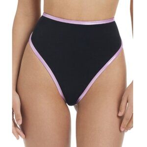 Red Carter Women's Contrast-Trim High-Waisted Bottoms Grace S NWT